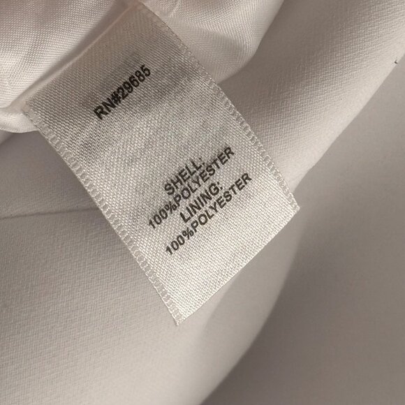 Pendleton Womens White Polyester Dress Pants lined  Size 10 short ankle - Picture 4 of 11